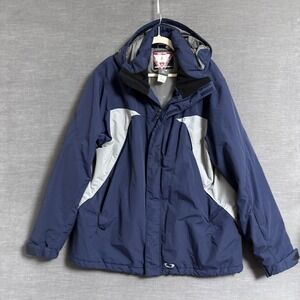 Vintage Oakley Jacket XL Road Fuel 3 Hooded Ski Snowboard Winter Coat y2k Gorp